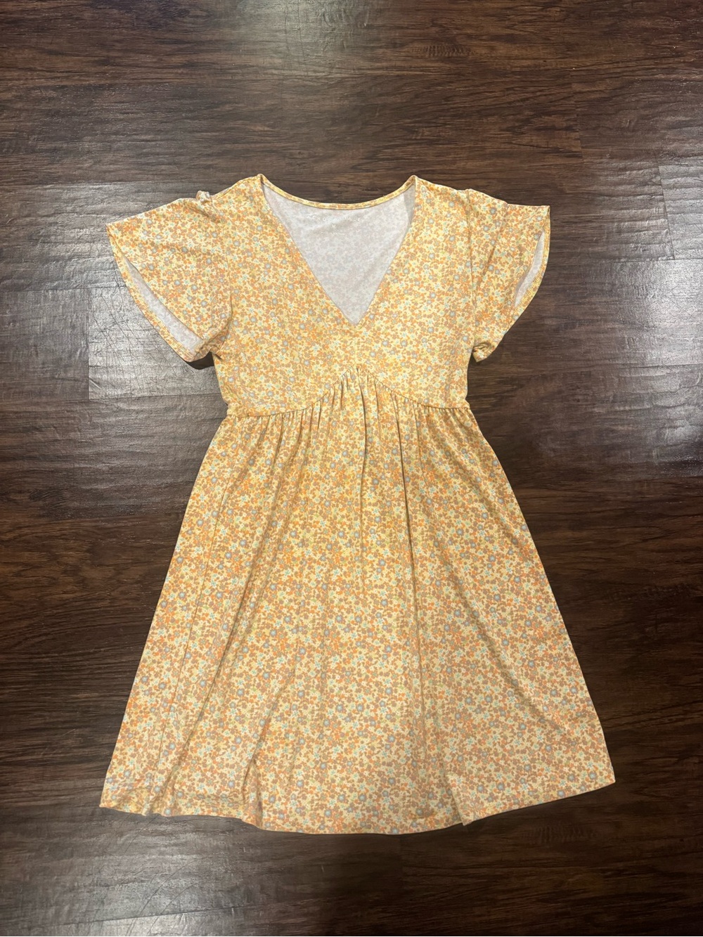 Aeropostale Yellow Floral Mini Dress